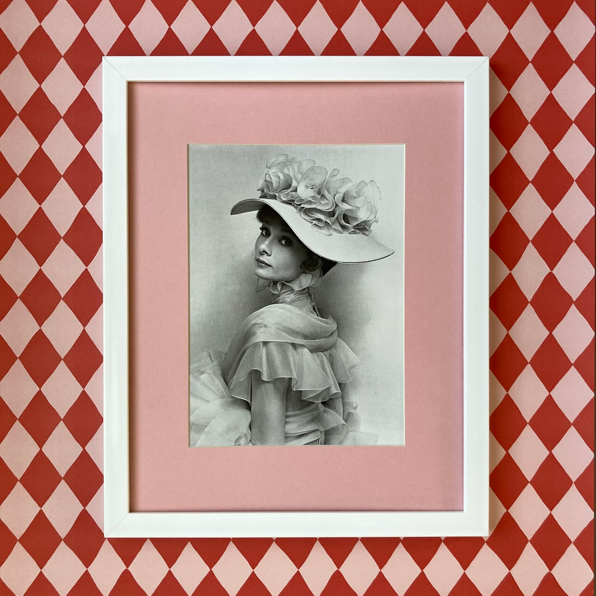 Audrey Hepburn by Beaton Mounted Print ~ 11 x 14"