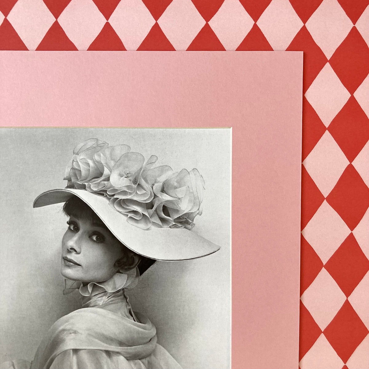 Audrey Hepburn by Beaton Mounted Print ~ 11 x 14"