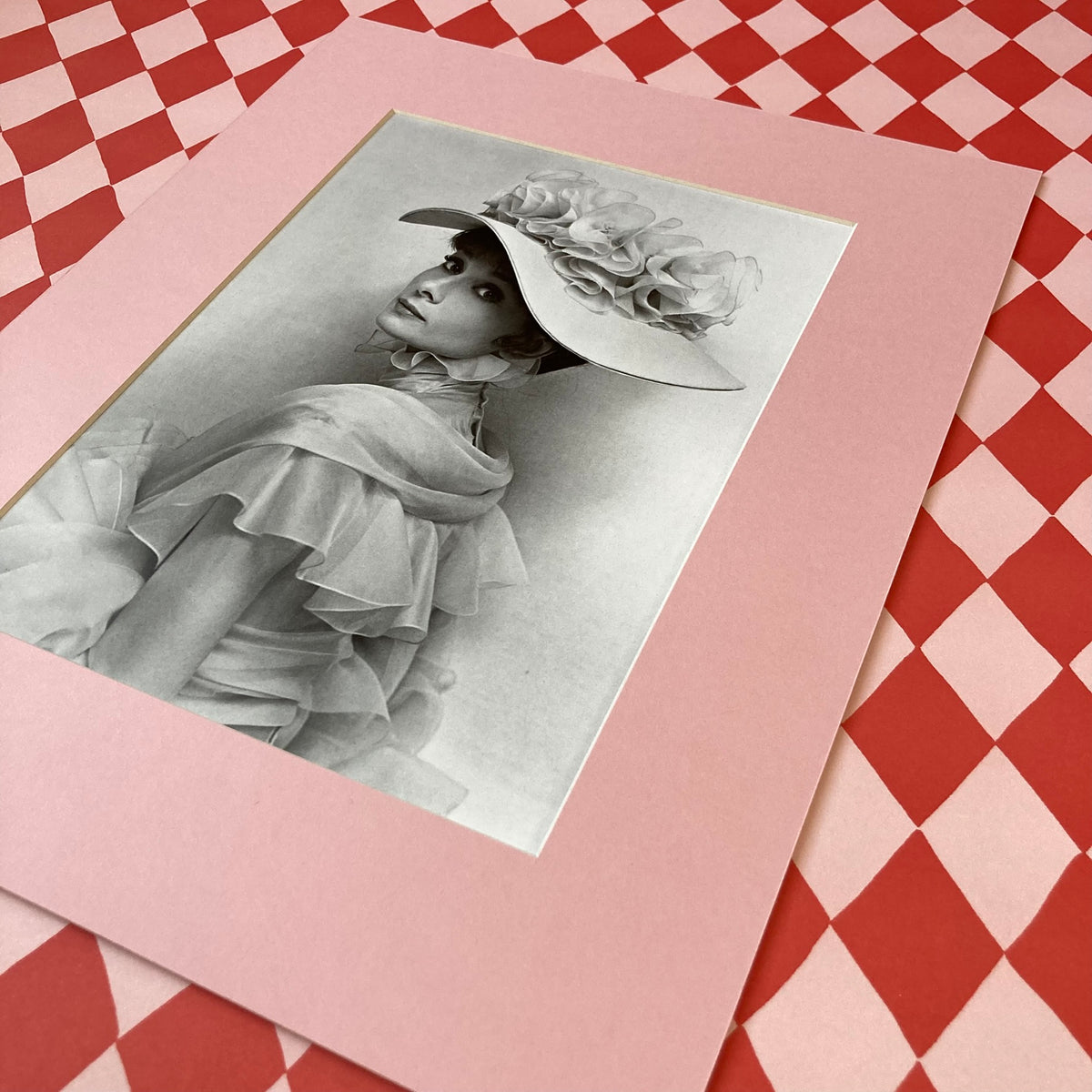 Audrey Hepburn by Beaton Mounted Print ~ 11 x 14"