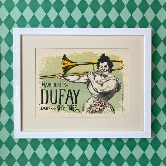 1970s Marguerite Dufay Cabaret Mounted Print ~ 11 x 14"