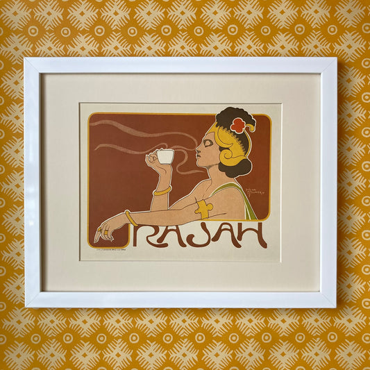 1970s Rajah Coffee Mounted Print ~ 11 x 14"