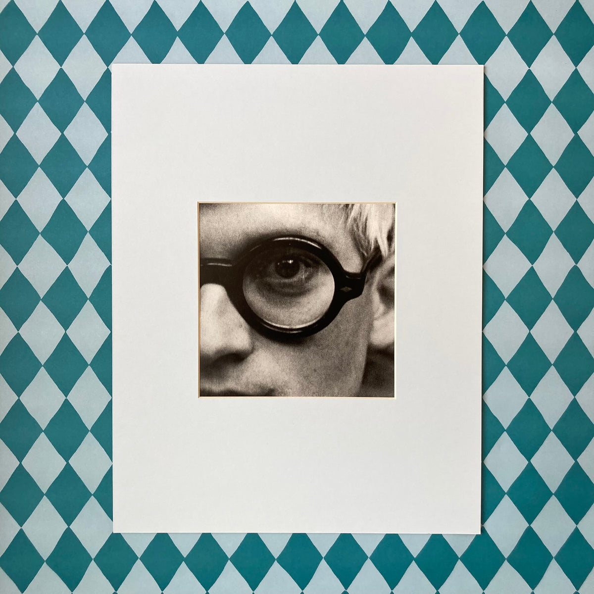 David Hockney by Beaton Mounted Print ~ 11 x 14"