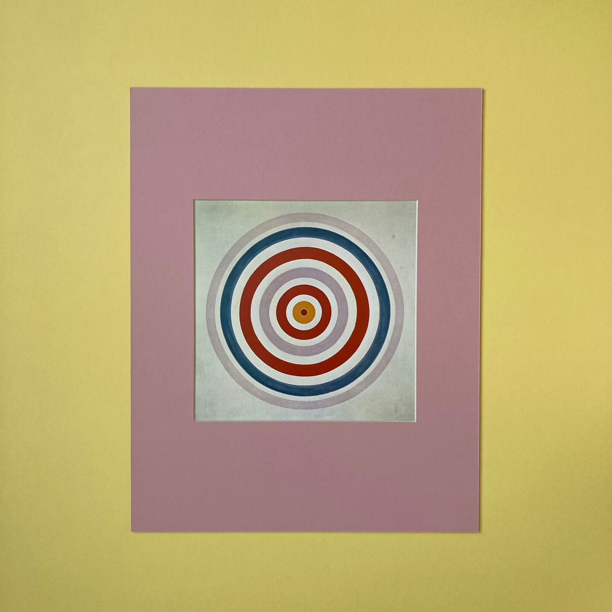 1980s Kenneth Noland Mounted Print 11 x 14"