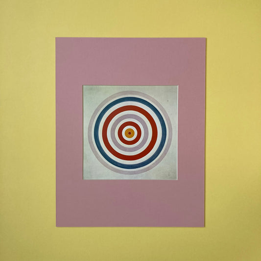 1980s Kenneth Noland Mounted Print 11 x 14"