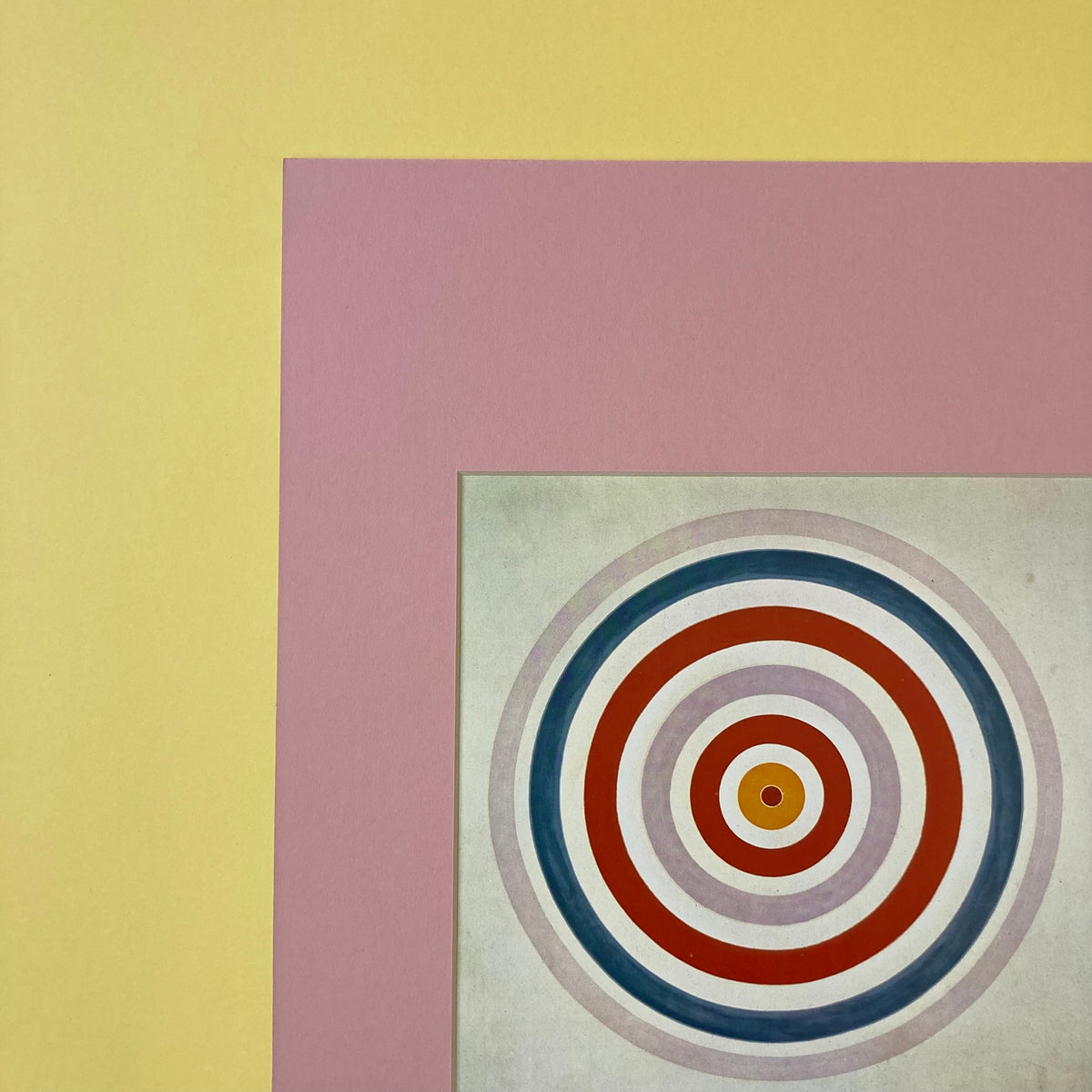 1980s Kenneth Noland Mounted Print 11 x 14"