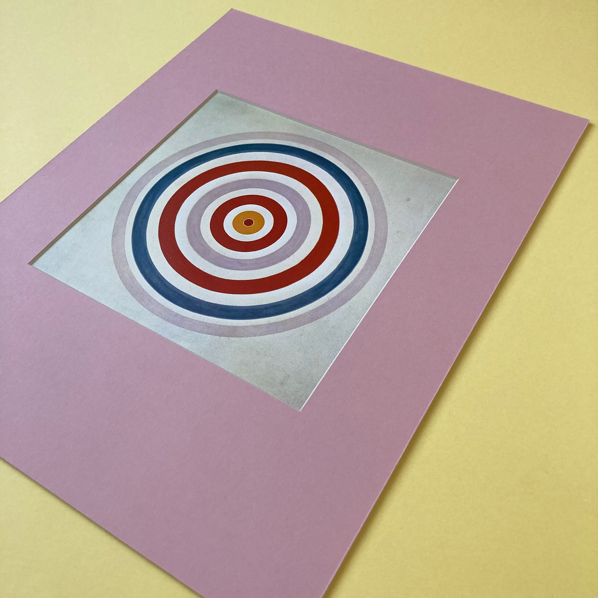 1980s Kenneth Noland Mounted Print 11 x 14"