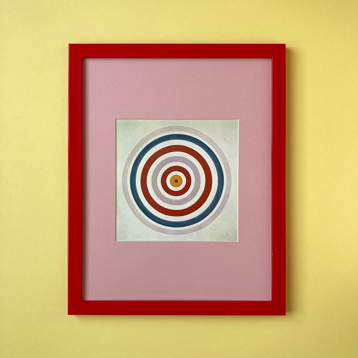 1980s Kenneth Noland Mounted Print 11 x 14"