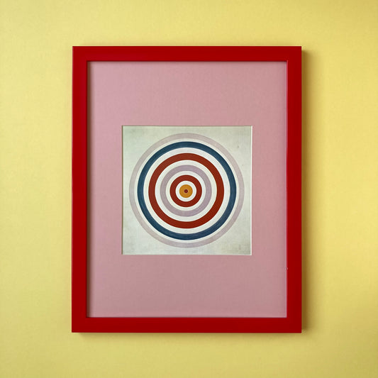 1980s Kenneth Noland Mounted Print 11 x 14"