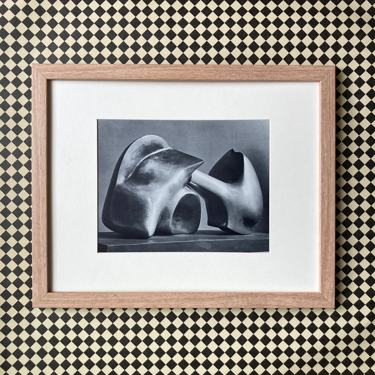 1960s Henry Moore Mounted Print ~ 11 x 14"