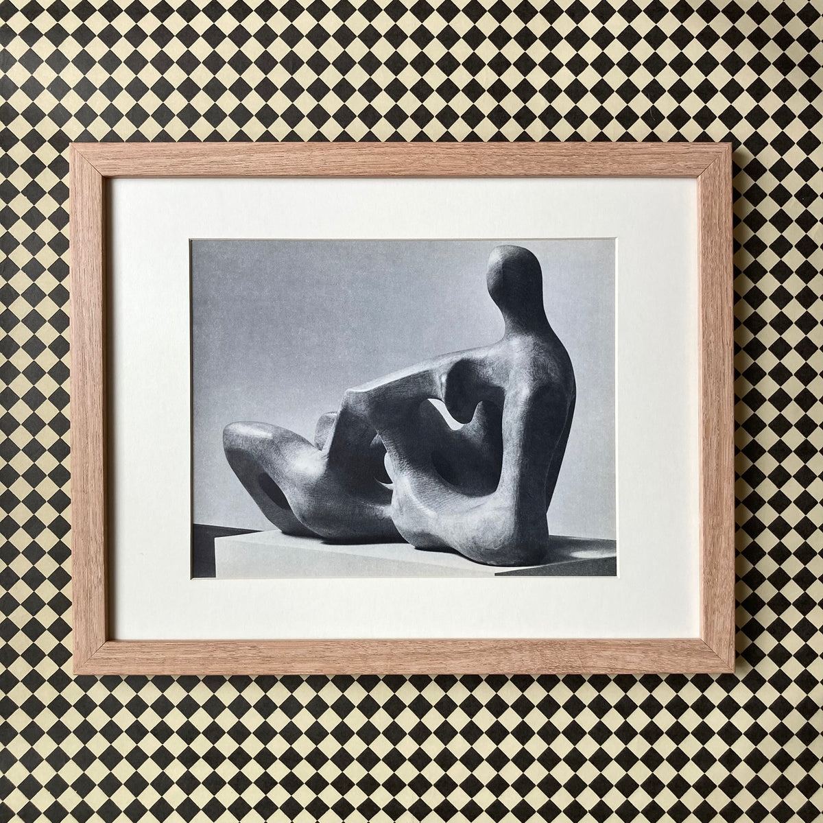 1960s Henry Moore Mounted Print ~ 11 x 14"