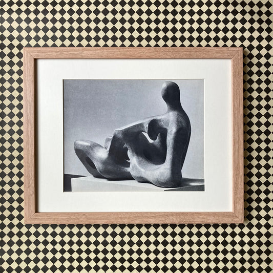 1960s Henry Moore Mounted Print ~ 11 x 14"