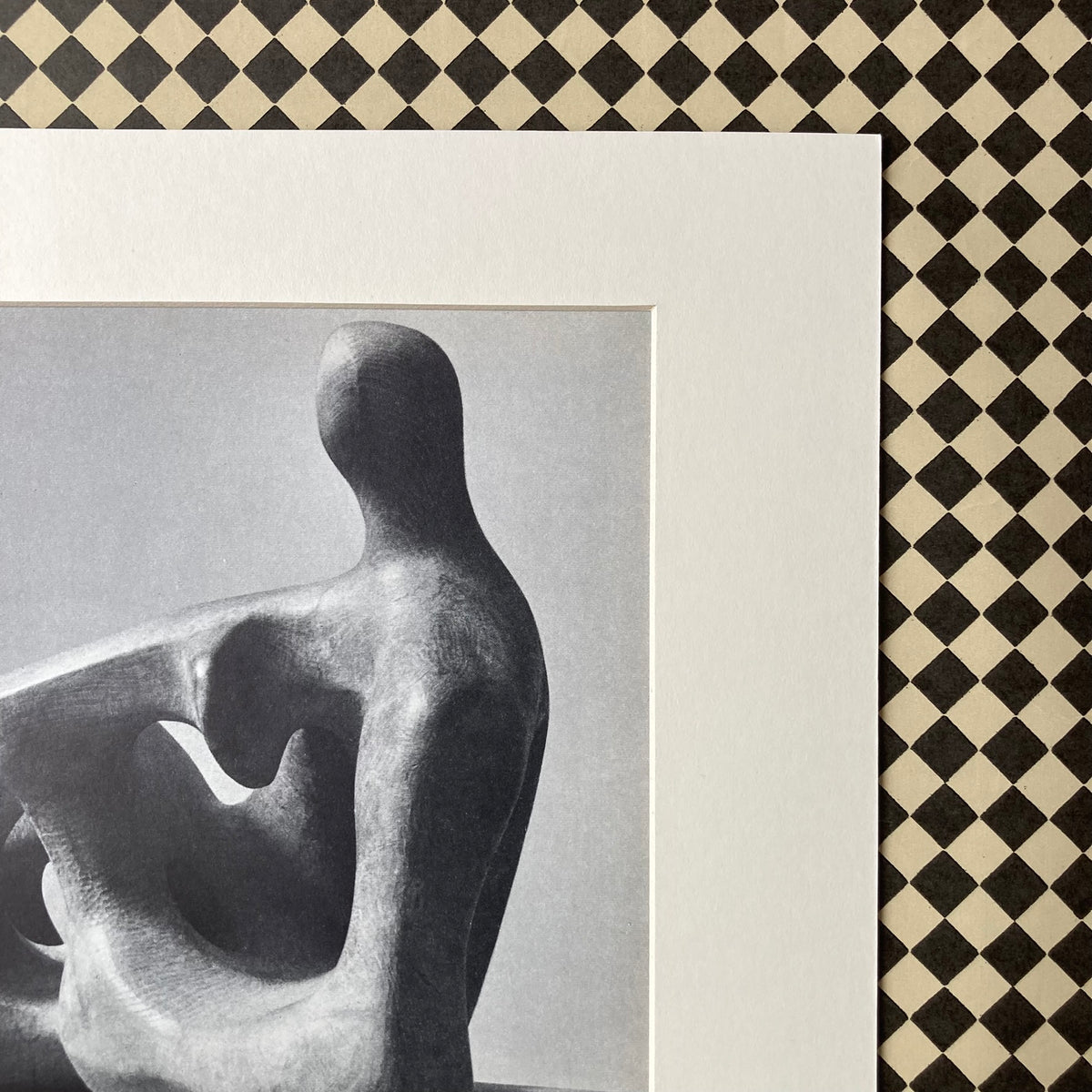 1960s Henry Moore Mounted Print ~ 11 x 14"