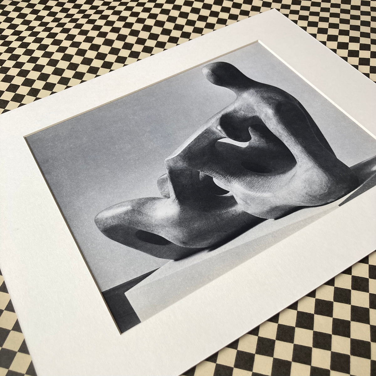 1960s Henry Moore Mounted Print ~ 11 x 14"