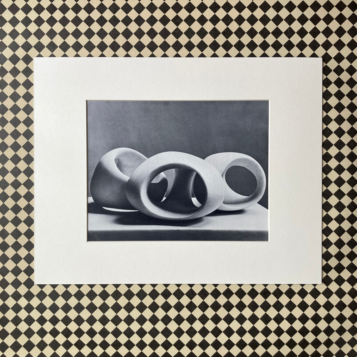 1960s Henry Moore Mounted Print ~ 11 x 14"