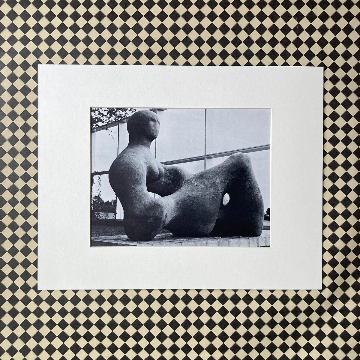 1960s Henry Moore Mounted Print ~ 11 x 14"