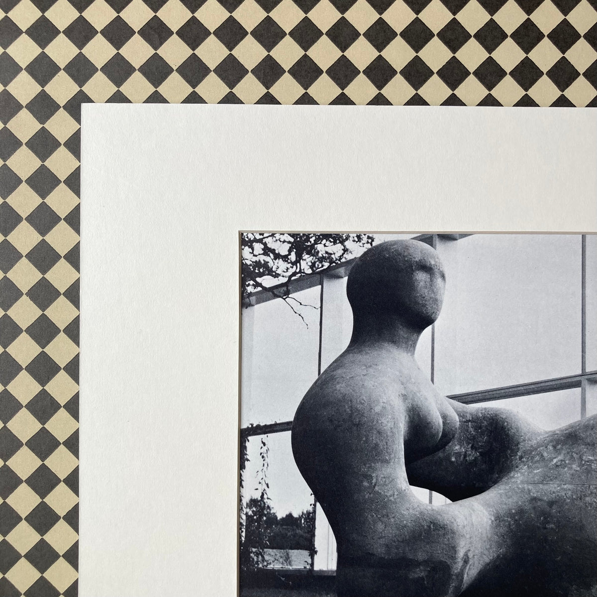 1960s Henry Moore Mounted Print ~ 11 x 14"