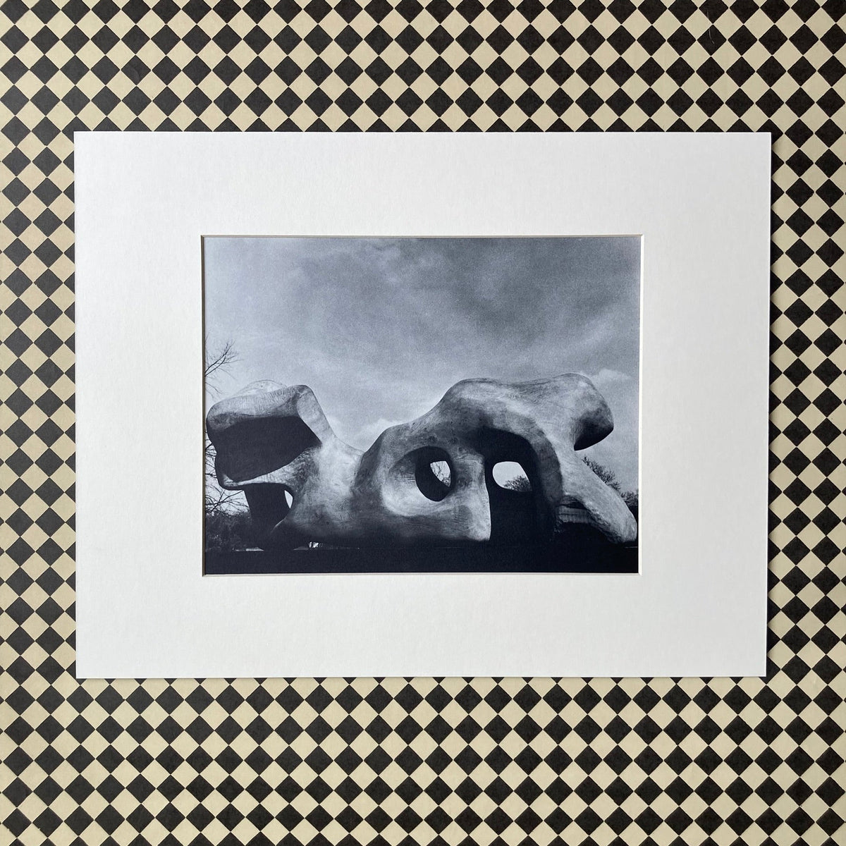 1960s Henry Moore Mounted Print ~ 11 x 14"