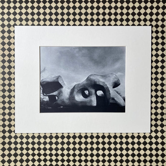 1960s Henry Moore Mounted Print ~ 11 x 14"