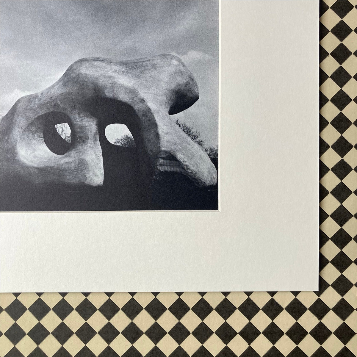 1960s Henry Moore Mounted Print ~ 11 x 14"