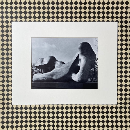 1960s Henry Moore Mounted Print ~ 11 x 14"