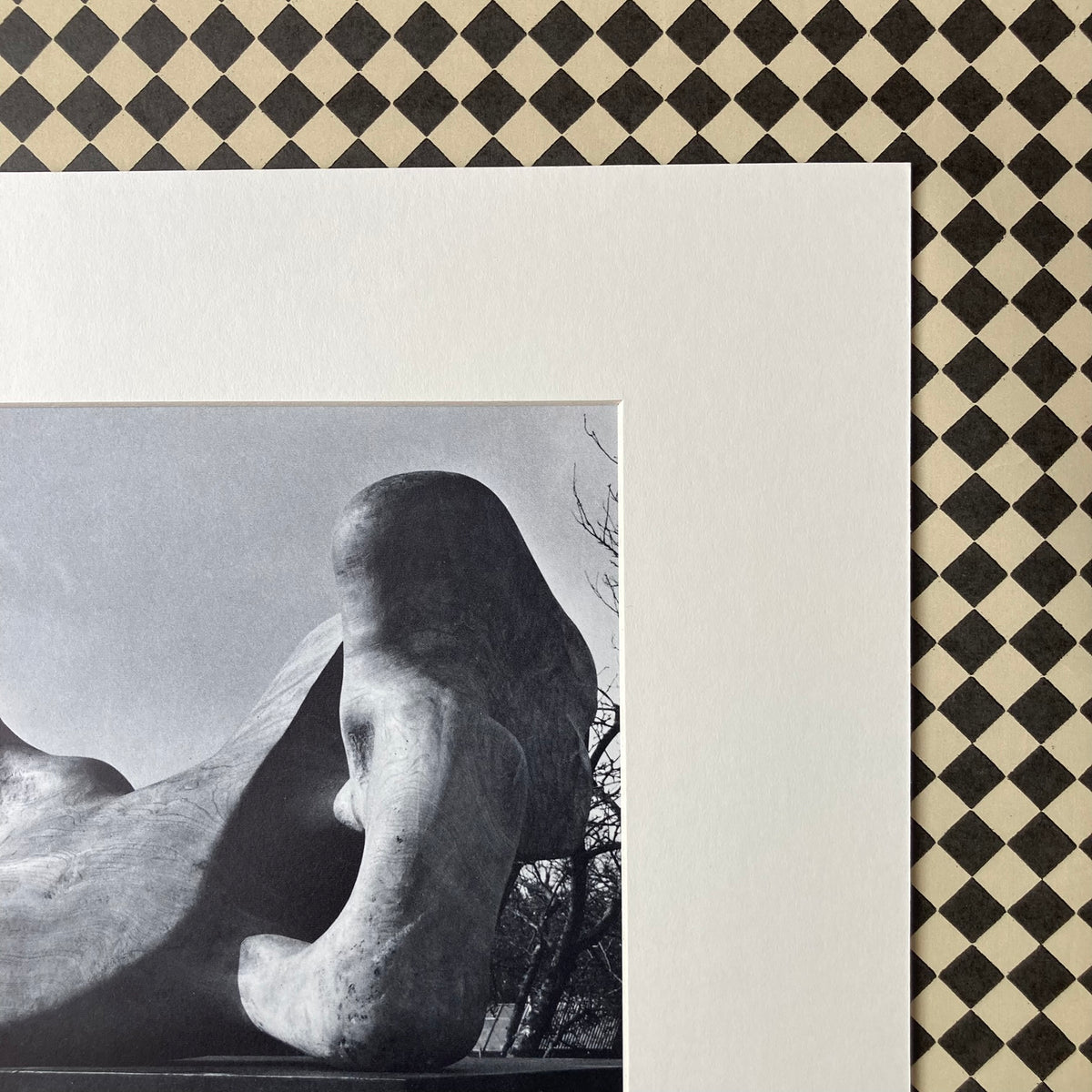 1960s Henry Moore Mounted Print ~ 11 x 14"
