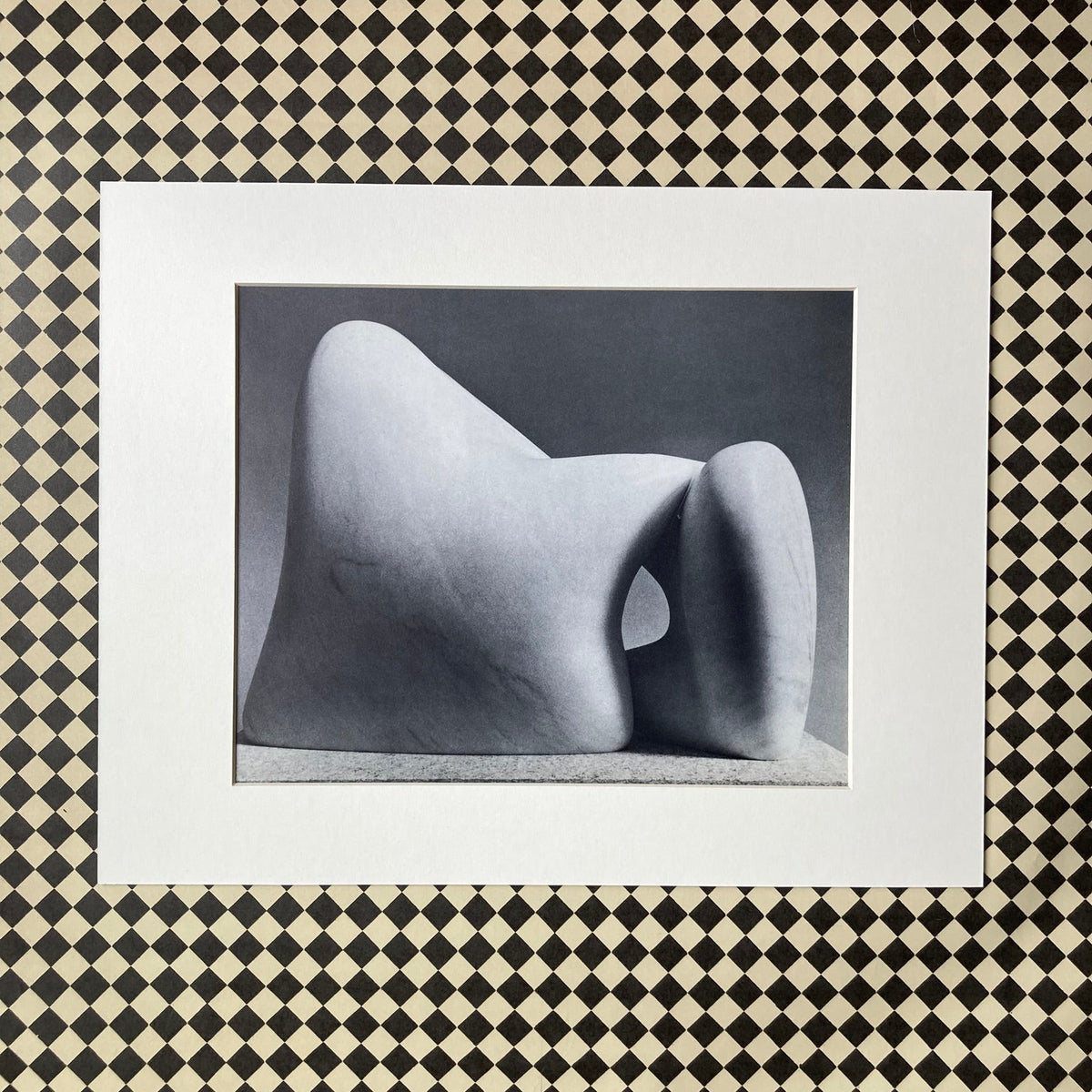 1960s Henry Moore Mounted Print ~ 11 x 14"