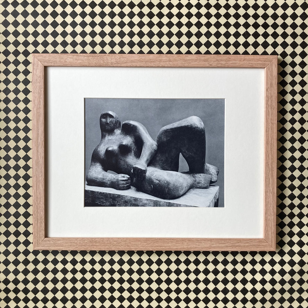 1960s Henry Moore Mounted Print 11 x 14"