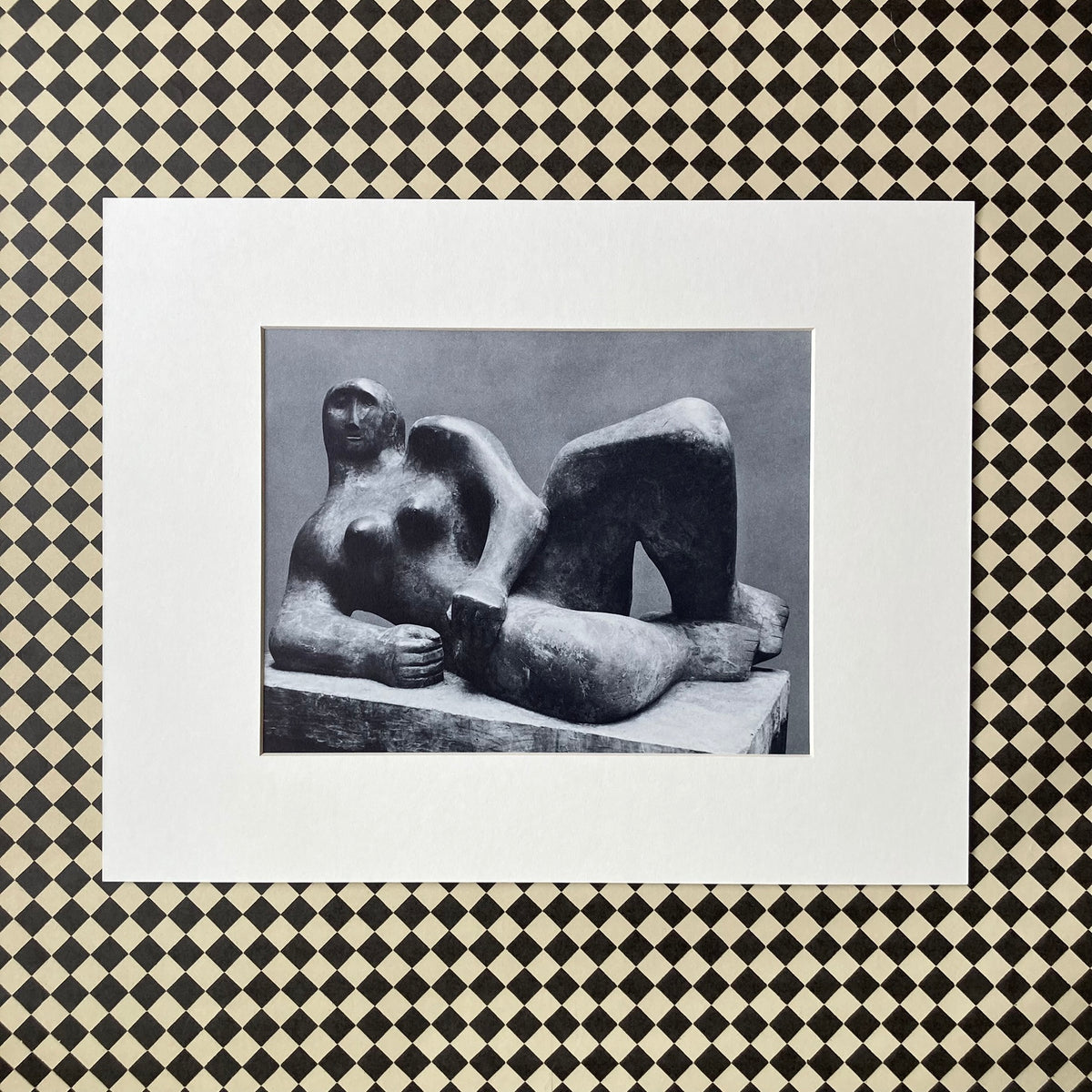1960s Henry Moore Mounted Print 11 x 14"