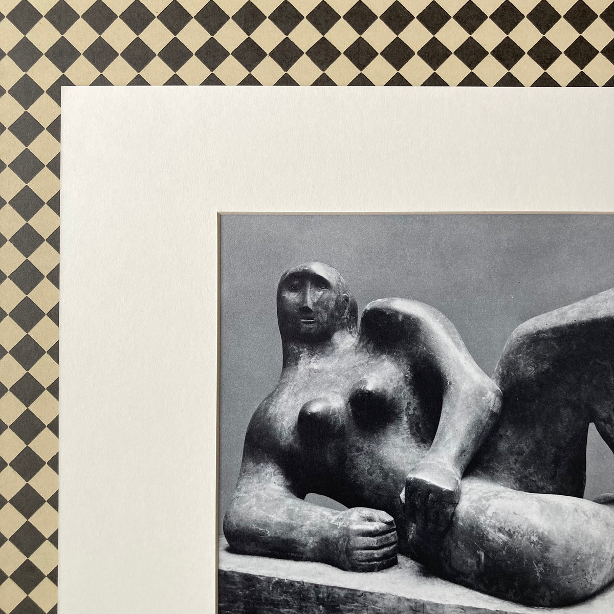 1960s Henry Moore Mounted Print 11 x 14"