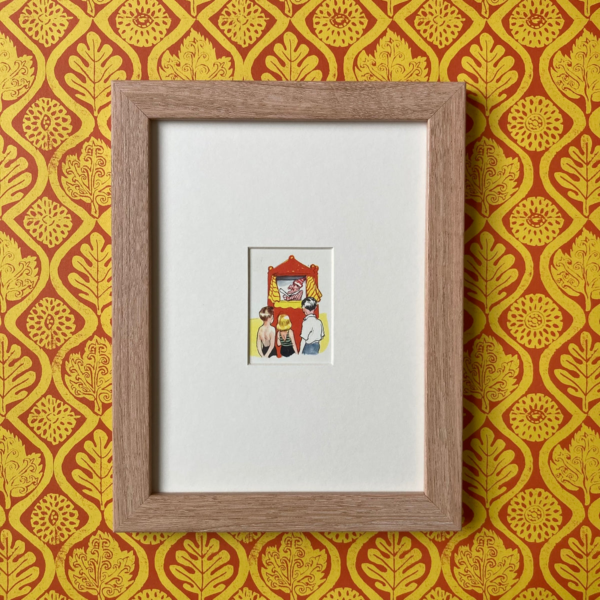 1950s Punch & Judy Mounted Print ~ 8 x 6"