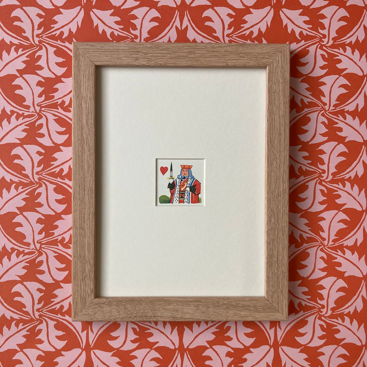 1950s King of Hearts Mounted Print ~ 8 x 6"