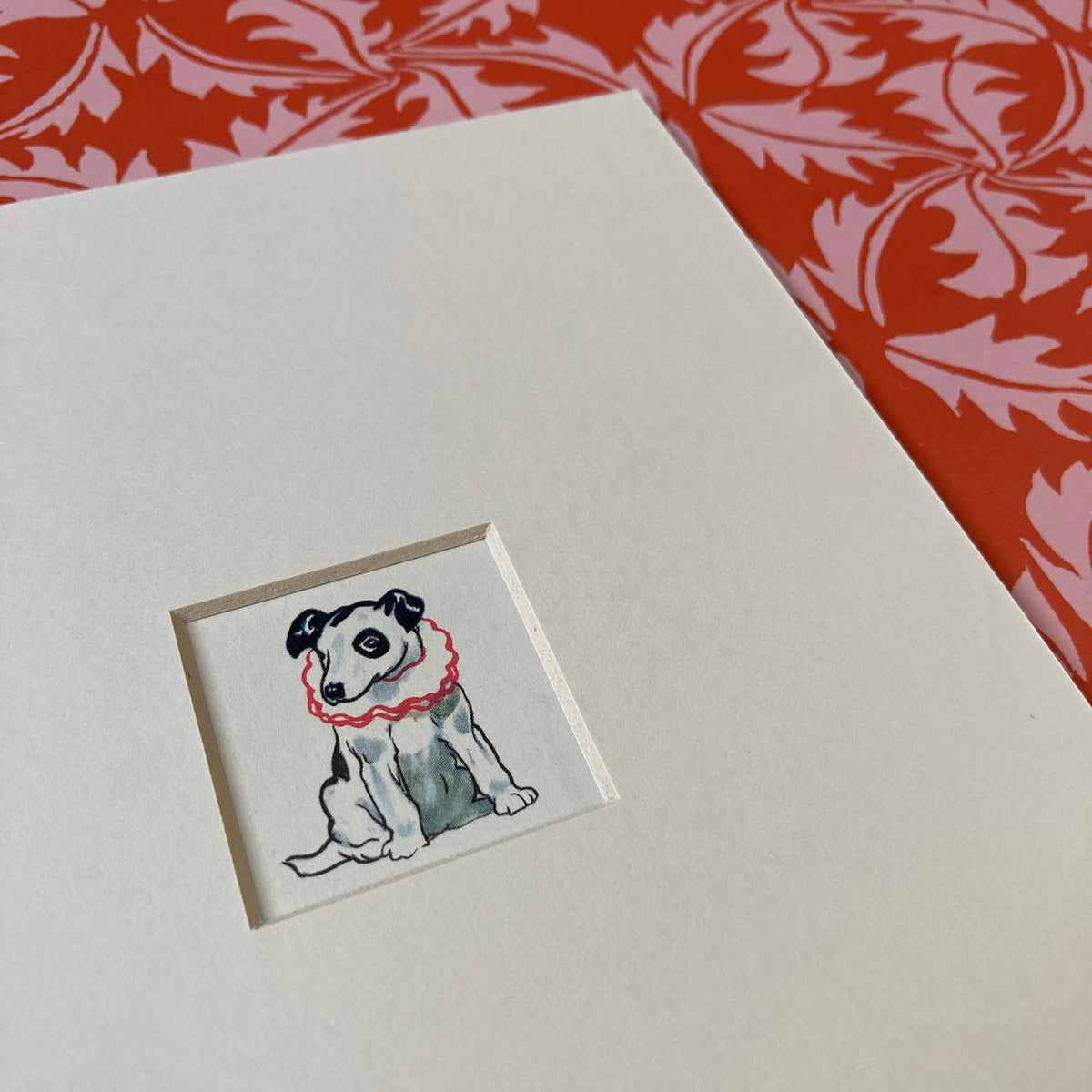 1950s Jack Russell Dog Mounted Print ~ 8 x 6"