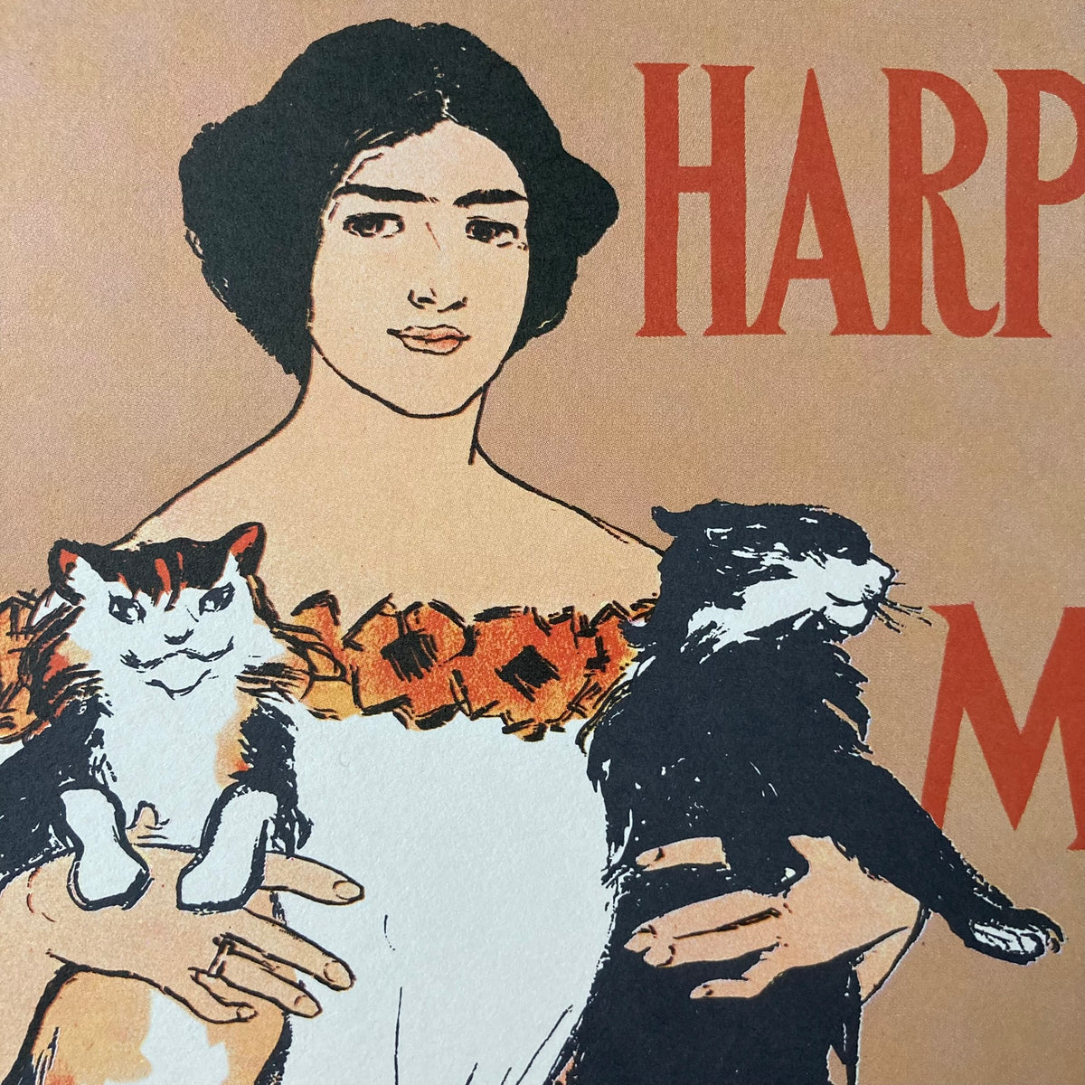 1970s Harper's May Mounted Print ~ 11 x 14"
