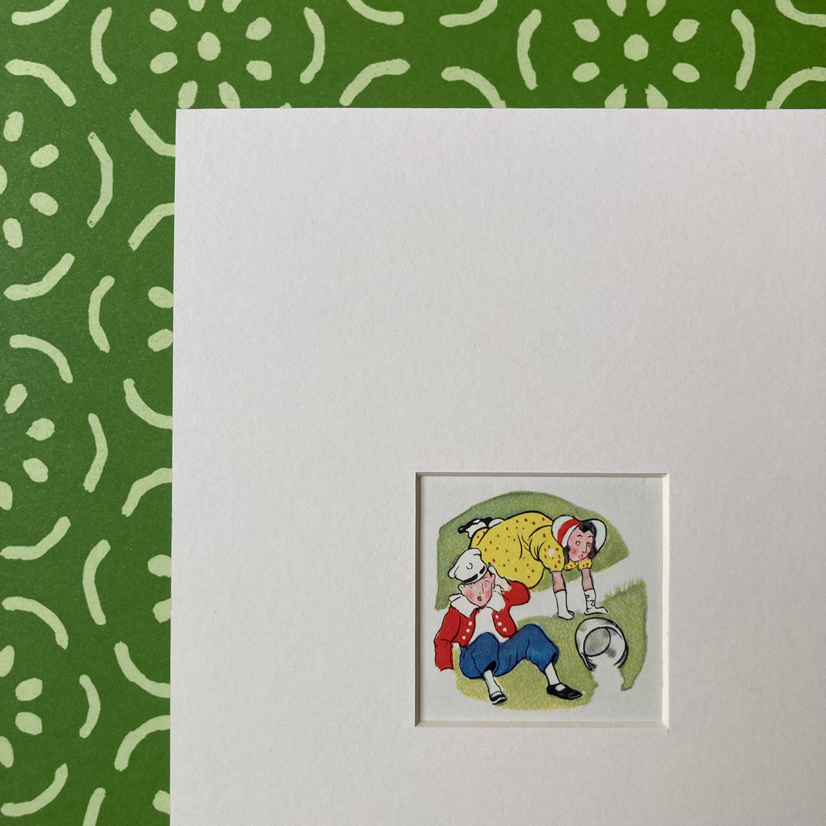 1950s Jack & Jill Mounted Print ~ 8 x 6"