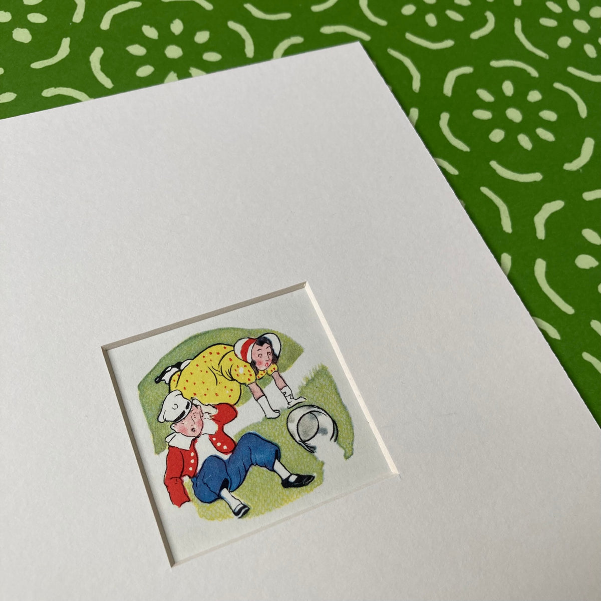 1950s Jack & Jill Mounted Print ~ 8 x 6"