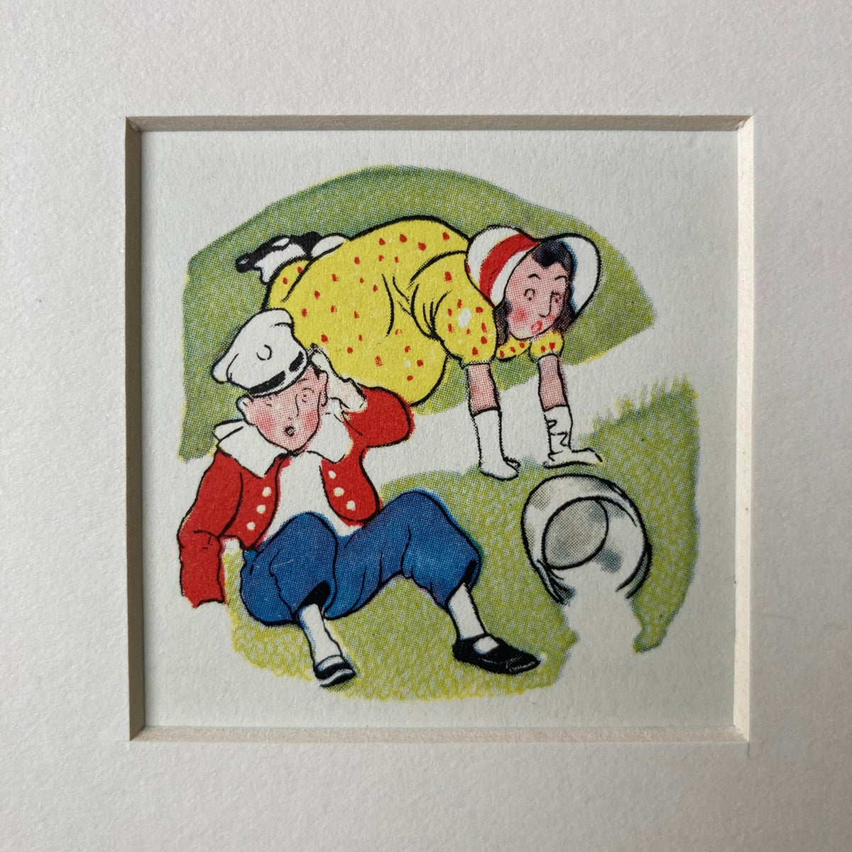 1950s Jack & Jill Mounted Print ~ 8 x 6"