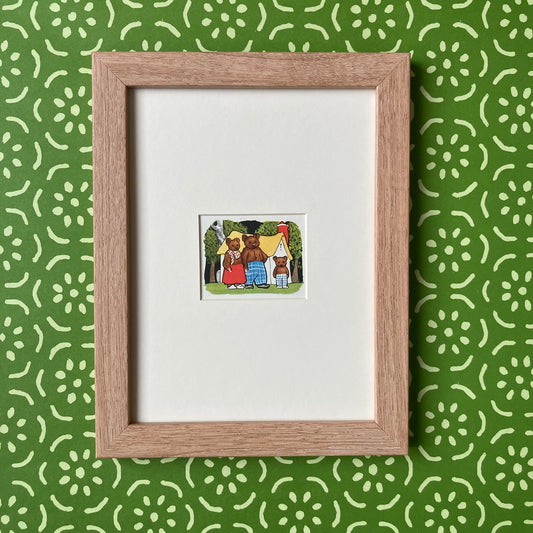 1950s Three Bears Mounted Print ~ 8 x 6"